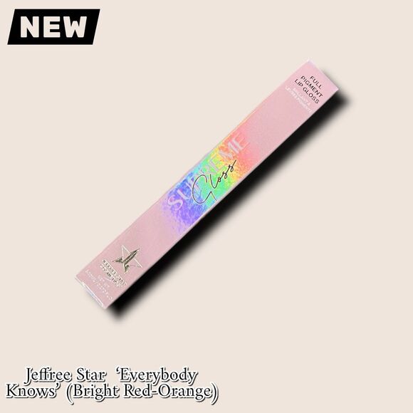 NEW NWT Jeffree Star Cosmetics – Supreme Gloss in ‘Everybody Knows’ (Bright Red- - Picture 5 of 12